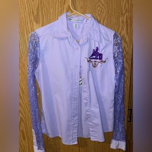 Red Eagle Creations western barrel racing button down shirt